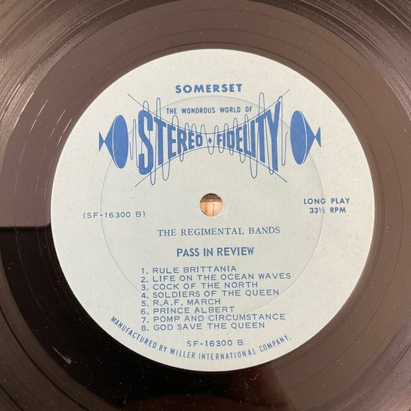 The Regimental Bands: Pass In Review Vintage Vinyl Record - Picture 10 of 11